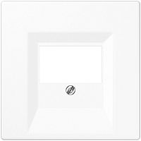 Лицевая панель Jung LS990 для 2-м. розетки USB/аудио белый картинка